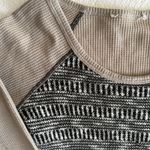Elodie Long Sleeve Boho Distressed Thermal Waffle-Knit Cuff Details Small Winter Shirt Photo 3