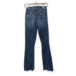 MOTHER Denim The Insider Crop Step Chew Jeans in Dancing on Coals (size 23) Blue Photo 1