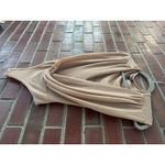 Windsor Champagne Sparkle Bodysuit Size XS Deep V Neck Sleeveless Top Photo 2