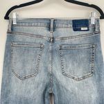 DAZE Womens Light Wash Distressed Straight Leg Mid Photo 5