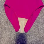 The Cove Vintage Le Women's 90s One Piece Swimsuit Hot Pink Ribbed high leg Photo 7