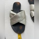 Rag and Bone Rag‎ and Bone Silver Slide Sandals, No Herl, Flat, very worn, size 11 or 41 Photo 5
