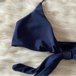 SheIn Navy Blue Twist front Halter Bikini Tops Sz S Photo 21