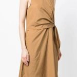 Vince NEW Sleeveless Cotton Shirt Dress in Caramel Brown Photo 2