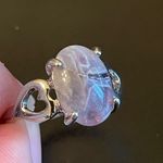 Elegant purple amethyst S925 silver ring size 9.5 Photo 5