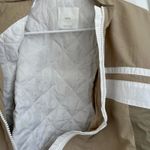 Mango  Bomber Jacket with Padded Inner Beige NWT Large Photo 3