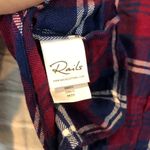 Rails Anthropologie  Women's Small Sloane Plaid Crop Tie Front Long Sleeve Shirt Photo 7