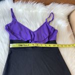 Silence + Noise Purple & Black Flutter Collar BodyCon Dress Size XS Photo 4