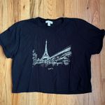 Topshop  Women’s Graphic Paris Tee Size 8-12 Photo 0