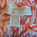 Michael Kors Beach Casual Coral Reef Off Shoulder Top Small White & Red Photo 7