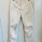 Y2K Cargo Capri Pants in Cream Size 4 Military Style Cropped Designer Nila Lotan White Photo 1
