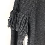 Twelfth Street by Cynthia Vincent Fringe Sweater M Gray Size M Photo 5