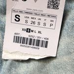 ZARA  Skirt Effect Crop Denim Spaghetti Straps Jean Tank Top Small NWT Photo 7