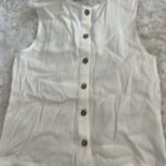 Miss Me Sleeveless Lace Top W\Fringe Trim Color White Size M NWT Photo 6