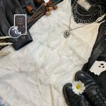 Abercrombie & Fitch babydoll Cream Lace ruffled mini dress Photo 11