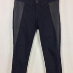 Rag and Bone  Genuine Lamb Leather Detail Leggings Midnight 26 Photo 8