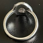 Water drop purple crystal S925 silver ring size 5.75 Photo 2