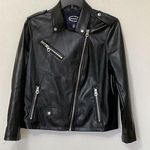 Scoop Women's Faux Leather Moto Jacket Size Medium 8 Photo 0