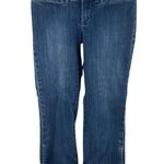 Gap  Jeans Womens Size 6 Ultra Low Rise Cropped Blue Dark Wash Denim Buttons Photo 0