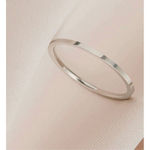 Size 10 Titanium Steel Ring Plain Band Women Joint Ring Exquisite Jewelry Access Silver Photo 3