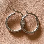Twist Sterling Silver Hoop Photo 0