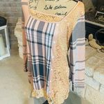 Plaid and Lace Button Photo 0