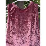 The Outfit Crushed Velvet Sleeveless Tank Top – Size M Pink Size M Photo 1