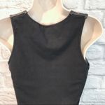 Bagatelle Black Leather Laser Cutout Tank Top XS Photo 11
