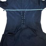 Gianni Bini Grey grunge goth suede lace up Photo 3