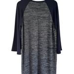 Gap NWT  Women’s Bell Sleeve Raglan T Shirt Dress Dark Night Blue Size Large Photo 2