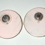 Round Pastel Retro Boho Earrings Blue and Green Accents Photo 2