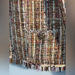 Chico's Chico’s Fringe Tweed Ida Jacket Size 2 / 12 Business Career Academia Preppy Photo 4