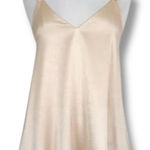 Derek Lam  10 Crosby Intermix Satin Beaded Tank Top Blouse Champagne‎ Sz 2 Photo 0