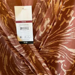 Sofia Jeans Women's Long Sleeve Ruched Waist Top Size Small Brown Photo 3