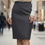 Anne Klein Solid Gray Pencil Suit Skirt Size 0 NWT Photo 0