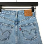 Levi's  Ribcage Straight Ankle Denim Cutoff Shorts Light Wash 24 Photo 7