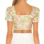 Majorelle  Jade Top in Flamingo Pink Size XL Floral Spring Dainty Crop Photo 1