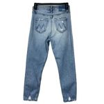 Mother Superior SZ 25 The Tomcat Jeans The Confession Distressed Rips Cropped Blue Photo 3