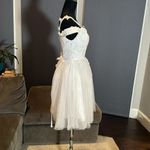 Women’s Short White Off the Shoulder Prom Party Dress Corset Back Size 2 *READ Photo 2