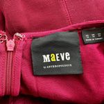 Anthropologie Maeve Knit Midi Dress Wildberry Button Front Slit Pink 12 Photo 2