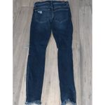 Sneak Peek Mid Rise Ripped Frayed Blue Super Stretchy Jeggings Size Jr. 1 Photo 9
