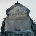 Loeffler Randall Black Leather 'Lock' Fringe Bag with Chain Strap Photo 4