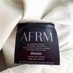 AFRM Bruno Faux Vegan Leather Collared Button Front Cargo Shacket Jacket Ivory M Photo 2