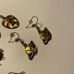 Lot Of 5 Dangle Costume Earrings Pierced Mix Dinosaur / Drama Mask / Planet Photo 8