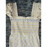 Ganni  Plaid Print Midi Length Dress smoked top size 42 US L Photo 6