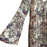 Lila Clothing Co. Boho‎ Floral Bell Sleeve Dress Sz S Photo 1