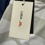 J Lindeberg Yvette Top Womens XS Golf Shirt USA‎ Olympics White Gray Blue New Photo 6