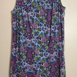 Nick & Nora  Sleepwear Women's Owl Floral Print Sleeveless Nightgown Dress M Photo 0