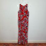 Yumi Kim  Red Floral Silk Jumpsuit Photo 7