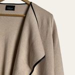 ZARA  Beige Knit Waterfall Open Front Cardigan Jacket Size M Photo 5